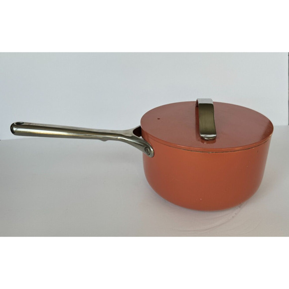 CARAWAY 3qt Sauce Pan Ceramic Nonstick Non-toxic Cookware Pericotta with Lid - Picture 2 of 11